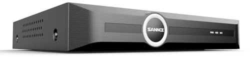 SANNCE 6MP PoE NVR 8CH, Network Video Recorder for 24/7 Surveillance Recording 8 Channel, Supports 6MP/5MP/4MP/1080P IP Cameras, Human/Vehicle Detection, Remote Access, NO HDD