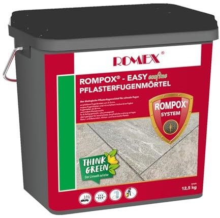 12,5kg - 1K Pflasterfugenmörtel für schmale Fugen ab 3 mm – wasserdurchlässig, unkrauthemmend, frostsicher, für Terrassen Gehwege Einfahrten (Anthrazit)