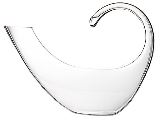 BESTYASH Decantador de Vino de Cristal Transparente Elegante Diseño para Almacenamiento Prolongado Vertido Fácil y Práctico para Entretenimiento Casa