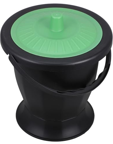 MOTHNUR Orinal Portátil De Plástico Con Tapa, Escupidera Urinario Antideslizante, Tamaño Compacto y Ligero Para Uso Adulto y Ancianos En Hogar y Viaje, Orinal De Noche Higiénico y Práctico