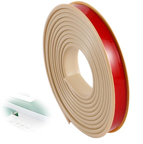 SMELEDFCFK 9mm-40mm Möbel Kantenschutz, U-Form Arbeitsplatten Kantenband, Selbstklebend Furnierkantenleiste Für Sperrholz Holz Schrankreparatur -5 M Lang(Khaki,9mmx5m)