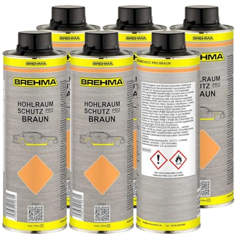 BREHMA 6X Hohlraumschutz Pro braun Hohlraumversiegelung Hohlraumkonservierung 1L