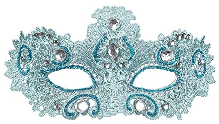 W WIDMANN MILANO Party Fashion - Maske Noblesse mit Glitzer & Edelsteinen, Augenmaske, Maskenball, Faschingskostüme