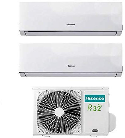 Aire acondicionado climatizador Inverter Hisense New Comfort Dual Split 7000+9000 7+9 Btu 2AMW42U4RRA R-32 A++