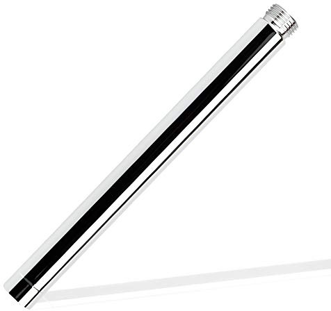 OLRWSLG Dusch Verlängerungsrohr Edelstahl Dusche Extension Tube Handbrause Extender Duschkopf Verlängerungsarm Badzubehör mit Verchromung G1/2inch für Anschluss an Dusche, Schlauch (20cm)