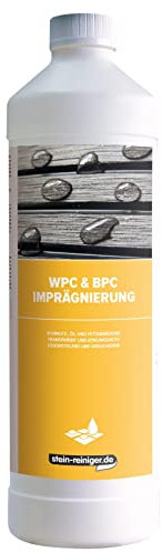 stein-reiniger WPC & BPC Imprägnierung, schmutz-, öl- und fettabweisend, transparent, lösemittelfrei, Größe:1 Liter