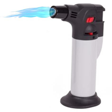 TronicXL Küchenbrenner Flambierbrenner Gas Bunsenbrenner für Creme Brulee Steak BBQ Nachtisch Fleisch Küche flambierer Gasbrenner Mini Flambiergerät nachfüllbar