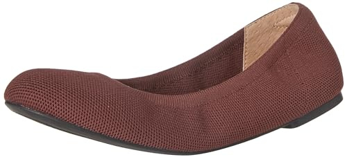 Amazon Essentials Ballerine in Maglia Donna, Bruno Rosso, 39 EU