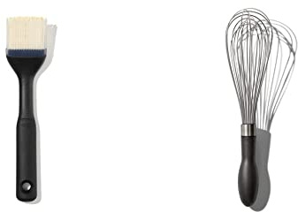 OXO Good Grips Silicone Pastry Brush & Good Grips 28 cm Balloon Whisk