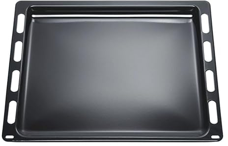 Bakplåt kakplåt pizzaplåt 442 x 370 x 22 mm, emaljerad ugn, lämplig för original Bosch Siemens Viva 00748225 748225 även Balay Junker Profilo för FRMA HB 3HB HBN HE HEZ HGD HGV JZ VVZ