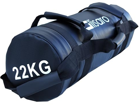 Lisaro Power Bag 7 & 22 kg – Premium Fitness Sandsack für Functional Training, Kraft- und Ausdauerworkouts, Nylon-Hülle mit verstärkten Nähten