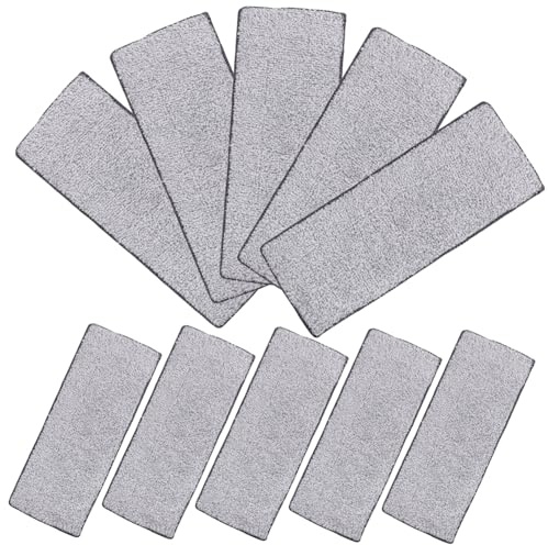 CIYODO 10 Piezas Paños de Microfibra para Trapeador Reutilizables de Recambios para Mopa de Limpieza Pisos de Baldosas y Mármol Fácil Instalación Duraderos y Prácticos