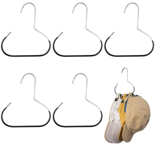 UIEXAY Lot De 5 Porte Foulard,Range Ceinture Pour Garde Robe,Antidérapants Porte Cravate,Cintres En Métal Pour Chapeaux,Organisateur De Placard Pour Echarpes,Chapeaux,Cravates,Ceintures