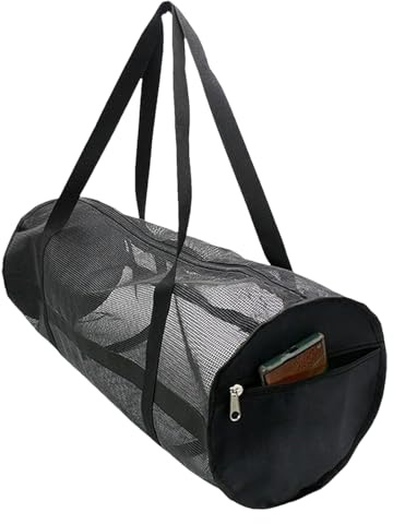 Generico Netz-Tauchtasche - Schnorchelausrüstung | Duffle mit Schulter Reißverschluss Groß Angeln Fitnessstudio Auf Reisen Schwimmbad