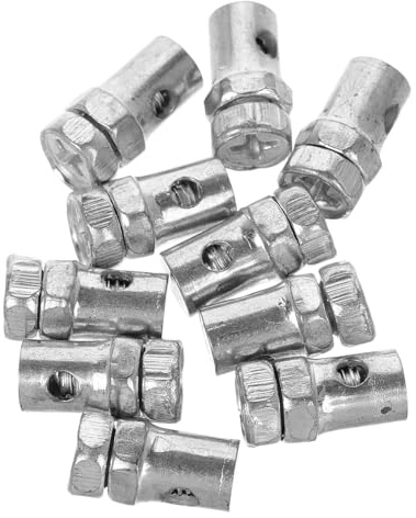 HOODANCOS 10pcs Heavy Duty Motorcycle Throttle Cable End Stops Clamps for Go Kart Lawn Mower Bicycle Scooter Garden Tractor Repair Kit with Stable Construction