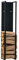 CLP Étagère Porte Bois de Cheminée Spark I Porte-bûche Robuste Stable I Étagère de Rangement Bois de Cheminé I Couleur:, Couleur:Noir Mat, Taille:100 cm