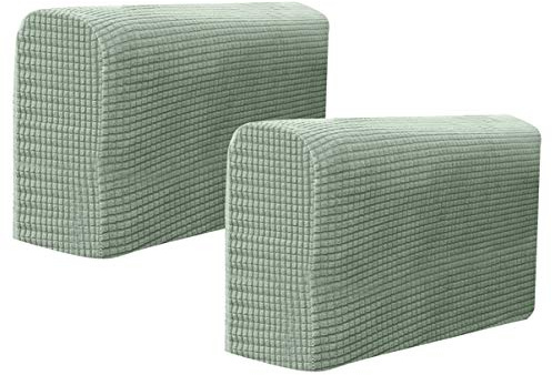 FAVOMOTO Armlehnenbezüge, 2PCS Sofa Armlehnenbezüge Verstellbar Stretch Sofa Armkappen Armlehnenschoner Lehnenüberwurf Sesselschoner Relaxsessel Armrest Cover Armlehnenbezug Oben