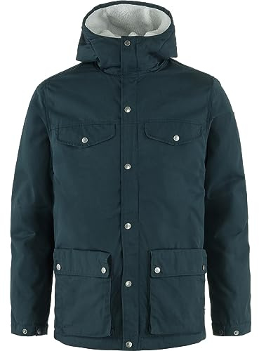 FJÄLLRÄVEN Greenland Winter Parka M herrjacka med huva (1-pack), Marinblå, L