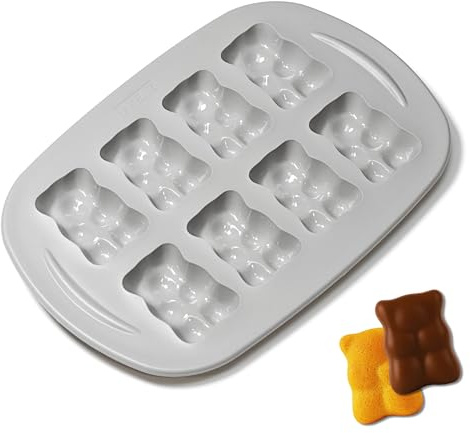 Akenz - Moule Silicone Ourson Nounours Guimauve Compatible Cake Factory | Platinium LFGB sans BPA - Gâteau ours, chocolat, animaux enfant - Pâtisserie, marshmallow - Pâques, Noël, goûter anniversaire