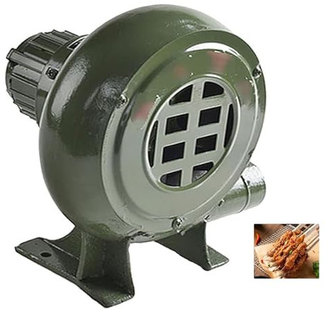 220 V Zentrifugal-Grillgebläse – tragbares elektrisches Schmied-Gebläse, energieeffizientes, leistungsstarkes, kompaktes Wohnluftgebläse, für Camping/Kochen im Freien, elektrischer Grillventilator (ei