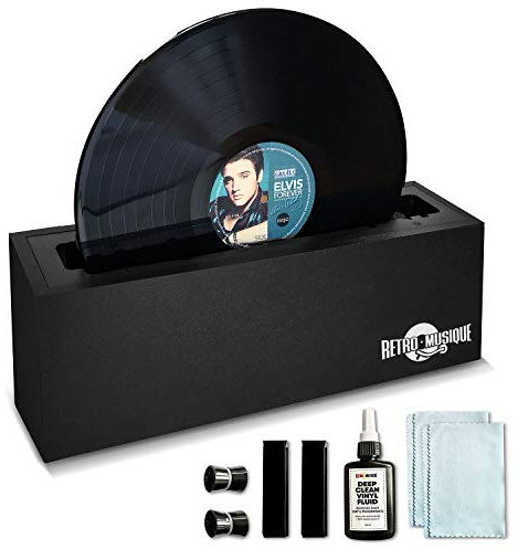 Retro Musique Vinyl Record Cleaning System to Clean Professionally and Restore Records whilst Protecting Centre Label