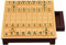 Pevfeciy Shogi - Traditionelle Spiele - Japanisches Schachspiel Set - Holzbrett Mit Schubladen Und 42 Spielstücken - Reiseschach-Set,Torreya,270x250x50mm