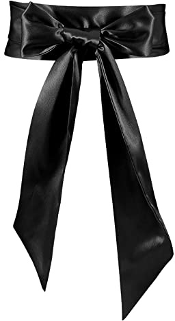 JasGood Damen Kleid Schärpe Brautgürtel Hochzeit Party Braut Satin Taillengürtel für Party besondere Anlässe 3,7'' breit, Eine Grösse passt allen
