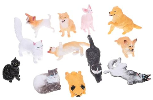 KOMBIUDA Miniatur-tierfiguren Aus Harz Realistische Tierstatuen Und Spielzeugfiguren Hübsche Dekorationen Für Tiersammler Und Tierfreunde