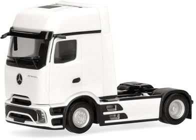 Herpa LKW Modell Mercedes-Benz Actros L ProCabin Gigaspace Zugmaschine, weiß, Miniatur im Maßstab 1:87, Sammlerstück, Made in Germany, Kunststoff