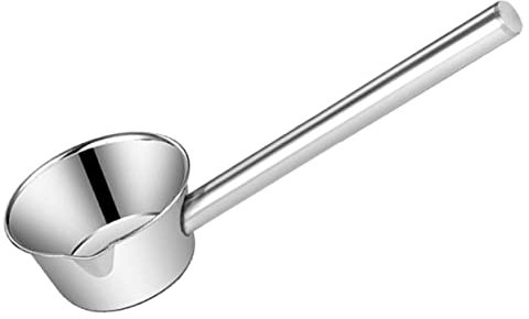 Gatuida Cucharón De Agua Multiusos De Acero Inoxidable Mango Largo De 35 Cm, Pala Para Agua Doméstica Resistente Corrosión, Ergonómico, Antideslizante, Adecuado Para Cocina y Jardín