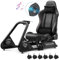 LUCKRACER Racing Simulator Gaming Cockpit, Adjustable Sim Racing Stand with Seat and Speaker Fit for G25 G27 G29 G920 G923 T300 PS5 PS4 Xbox T248, Without Wheel, Shifter