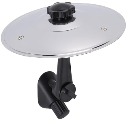 Generic de Platillo de Automóvil de Acero Inoxidable, Entorno Rítmico de Platillo de Choque de Automóviles para Conducir Divertida, Accesorio Ideal para Sedanes SUVS Trucks (Plata)