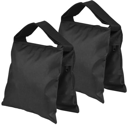 RASTKY Professional 6 PCS Sandbags for Photography, Premium Cloth, Sturdy and Durable, Black Color, 2.2lbs, Perfect for Studio Photography (2 pcs)