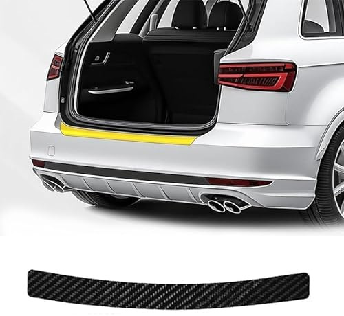 VAPORVERSE Tira Protectora Parachoques Trasero Coche para Fiat Tipo (Typ 356) 4-Porte (Sedan) (2015-2024), Protector para el Maletero de Fibra de Carbono Accesorios Exteriores