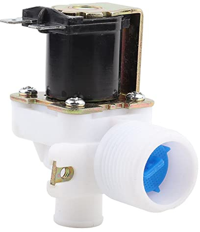 Akozon Agua Inlet Válvula Electromagnética Eléctrica AC 220V/240V BSPP 3/4” para Lavadora FCD270A