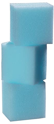 Grimas Profi-Schminkschwämme, rechteckig, 4x4x3 cm, 3 Stück, sehr saugfähig, vielseitig für alle Arten Make-Up, wiederverwendbar