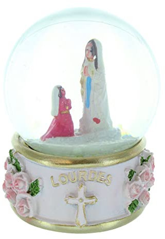 Palais du Rosaire Palla da neve con l'aspetto di Lourdes diametro 7cm - Casa e decorazione - Culto Cristiano in Vetro