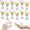 ZILAMGOO Lot de 12 verres à shot de 11,3 g, mini verres à vin, verres à whisky de 10 ml, verres d'apéritif transparents, jolis verres à shot pour vodka, cocktail, liqueur