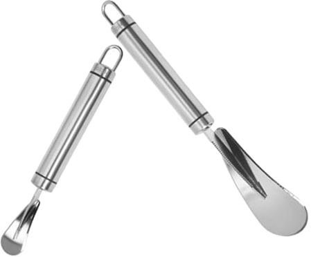 Amosfun Cuchillo Para Pomelo Pelador De Cítricos Acero Inoxidable 2piezas Hogar