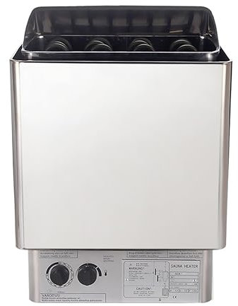 EDEDE Sauna Heater, 9KW Sauna Stove Steam Generator For Shower Stainless Steel Sauna Heater Dry Sauna Oven Household Heating Furnace for Home Sauna SPA(9kw,Internal control)