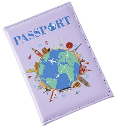 Beimus Stampa a colori Porta passaporti globali in pelle PU Coperture per passaporti Organizzatori Porta carte Custodia per carte Custodia per passaporto in pelle PU Stampa passaporto Copertura