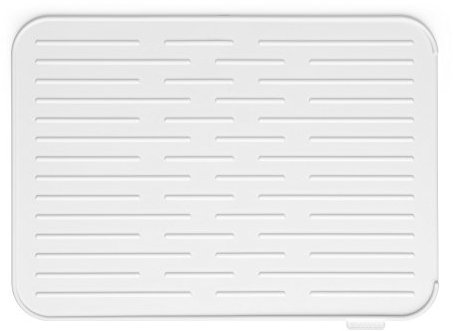 Brabantia 117466 Silicone Dish Drying Mat, Steel, Light Grey, 43.8 x 32.5 x 0.9 cm