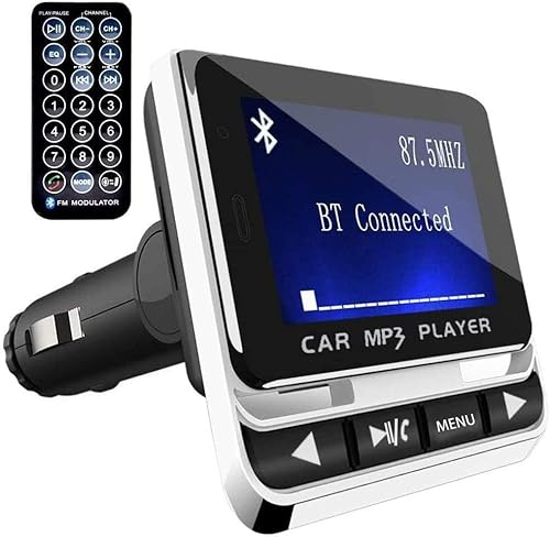 Bluetooth FM Transmitter for Car, Wireless Radio Adapter, 38W [PD 20W + QC 3.0], Handsfree Auto Kit with Remote Control, MP3 Music Player Support Siri Google Assistant U Disk/TF Card/Aux
