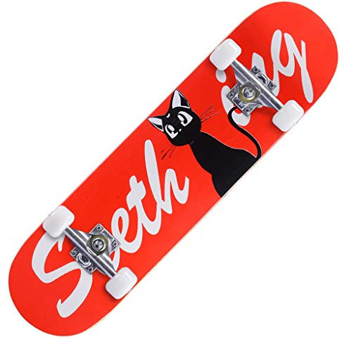 Lgan Skateboard Erwachsene, 31x8in Ahorn Longboard Kinder, Anfänger Skateboard Deck, Mädchen Pennyboard (Color : BB)