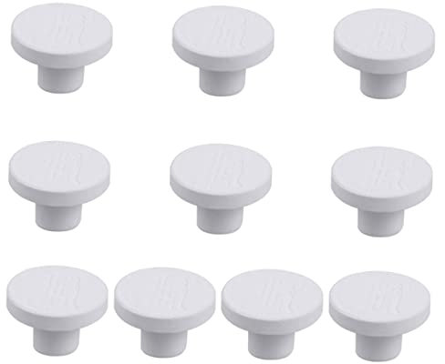 DOITOOL 10St echte Koralle lebendiger Sand Stecker Halter für Korallenregale Aquarium Korallenregal Haltergestell aus Acrylkoralle Keramik Halterung Korallenkleber Base Fragmente Weiß