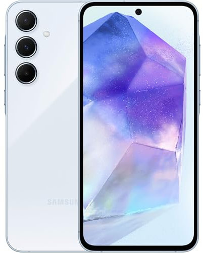 Samsung Galaxy A55 128GB 5G SIM Free Smartphone - Awesome Iceblue (Renewed)
