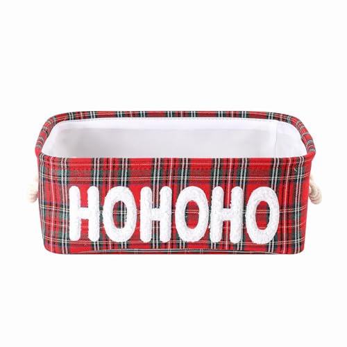 Weihnachtskorb für Geschenke Weihnachtskörbe Leer, Aufbewahrung von Weihnachtsschmuck, Weihnachtsbox für Feiertagsschmuck, Bauernhaus-Ornament-Box, Weihnachtsaufbewahrung, Aufbewahrungsbehälter