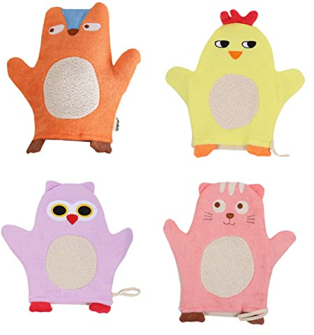 Beaupretty 4pièces De Bain Pour Garçon Fille Motifs Animaux Accessoires De Douche Pour Usage Domestique Et Voyage Plusieurs styles
