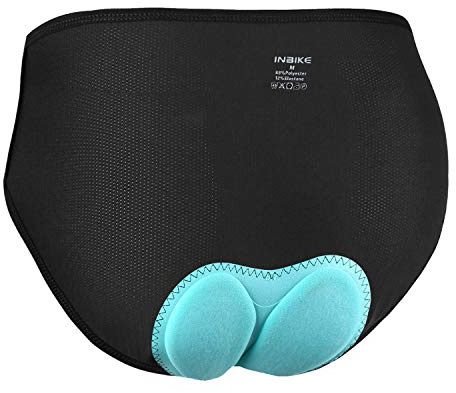 INBIKE Culotte Velo Femme Cycliste Shorts VTT Rembourrage 3D Gel sous-Vetement Respirant Séchage Rapide(Culotte,XL)