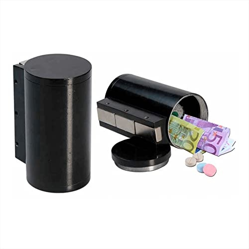 echte Safe STASH Magnetbox - Magnetische Sichtschutzbox mit Fach und Geheimfach